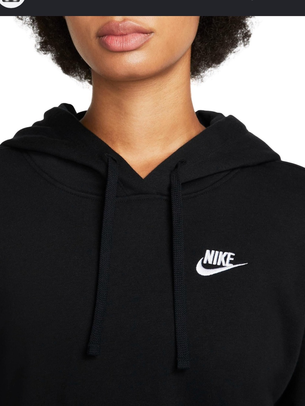 $19 sale Nike Fleece Pullover Hoodie Cropped M wash wear